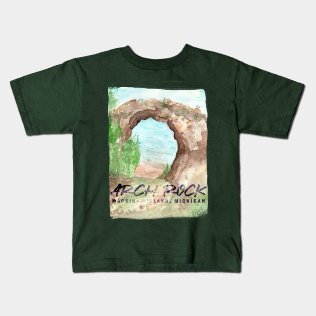 Arch Rock Kids T-Shirt by Jarrodjvandenberg